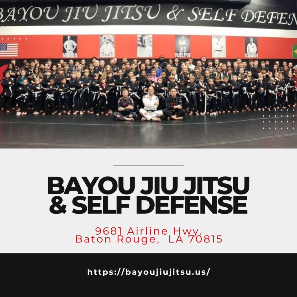 A picture of the students at Bayou Jiu Jitsu and self defense.